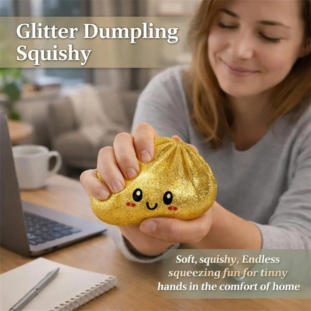 Glitter Dumpling Squishy Toy