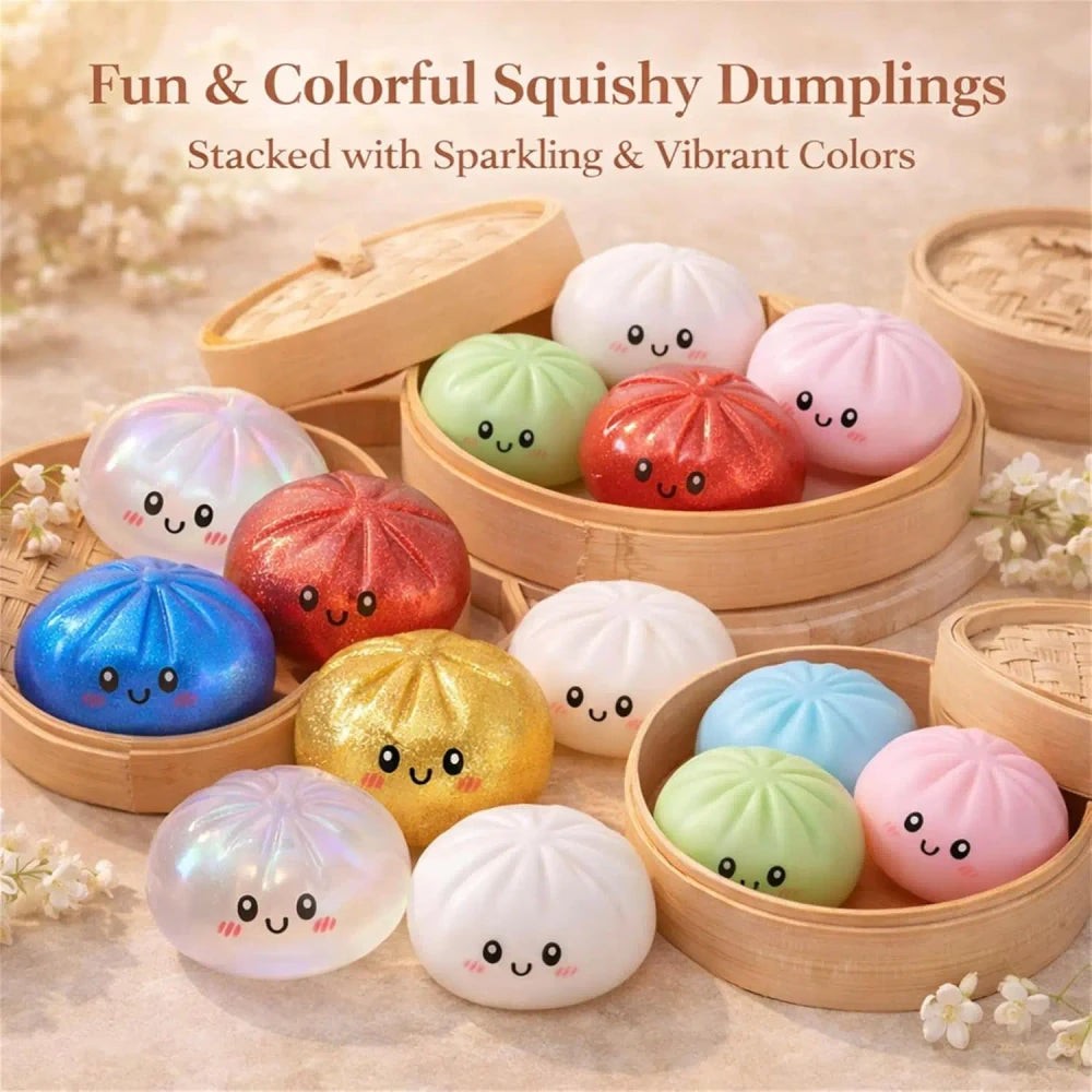 Glitter Dumpling Squishy Toy