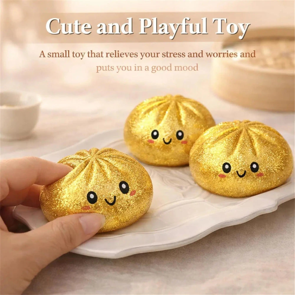 Glitter Dumpling Squishy Toy