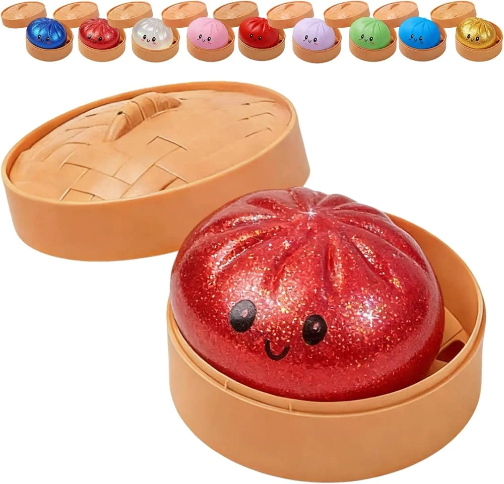 Glitter Dumpling Squishy Toy