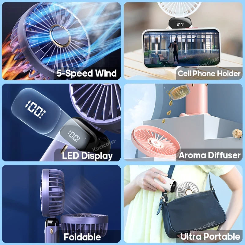 Foldable USB Neck Fan