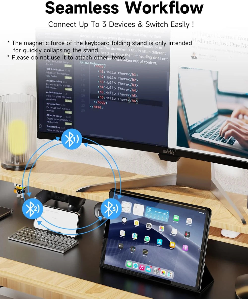 Foldable Bluetooth Keyboard